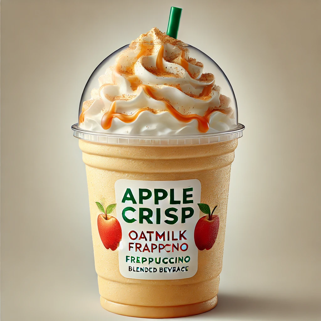 Apple Crisp Oatmilk Crème Frappuccino Blended Beverage
