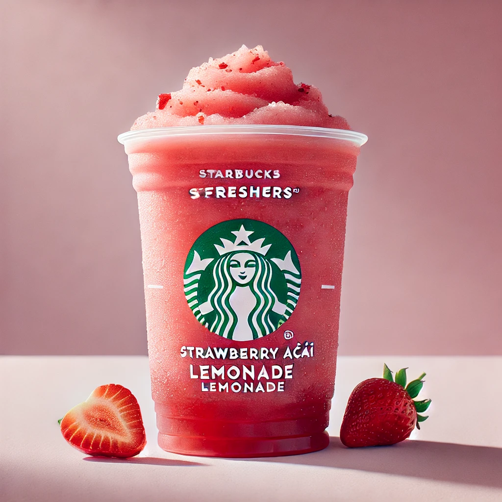 Starbucks Frozen Strawberry Açaí Lemonade Starbucks Refreshers® Beverage
